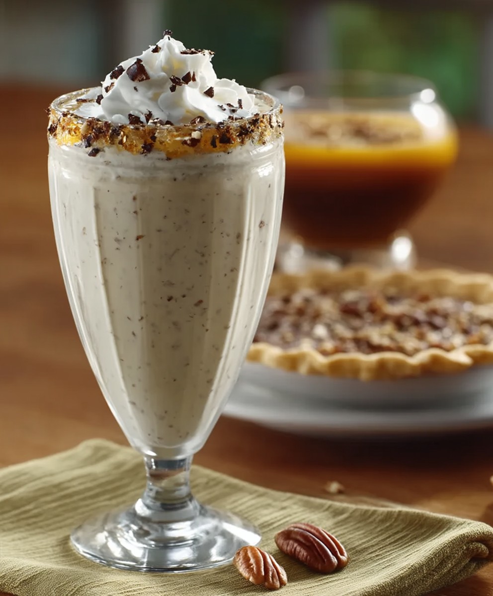 Milkshake tarte bourbon noix de pécan