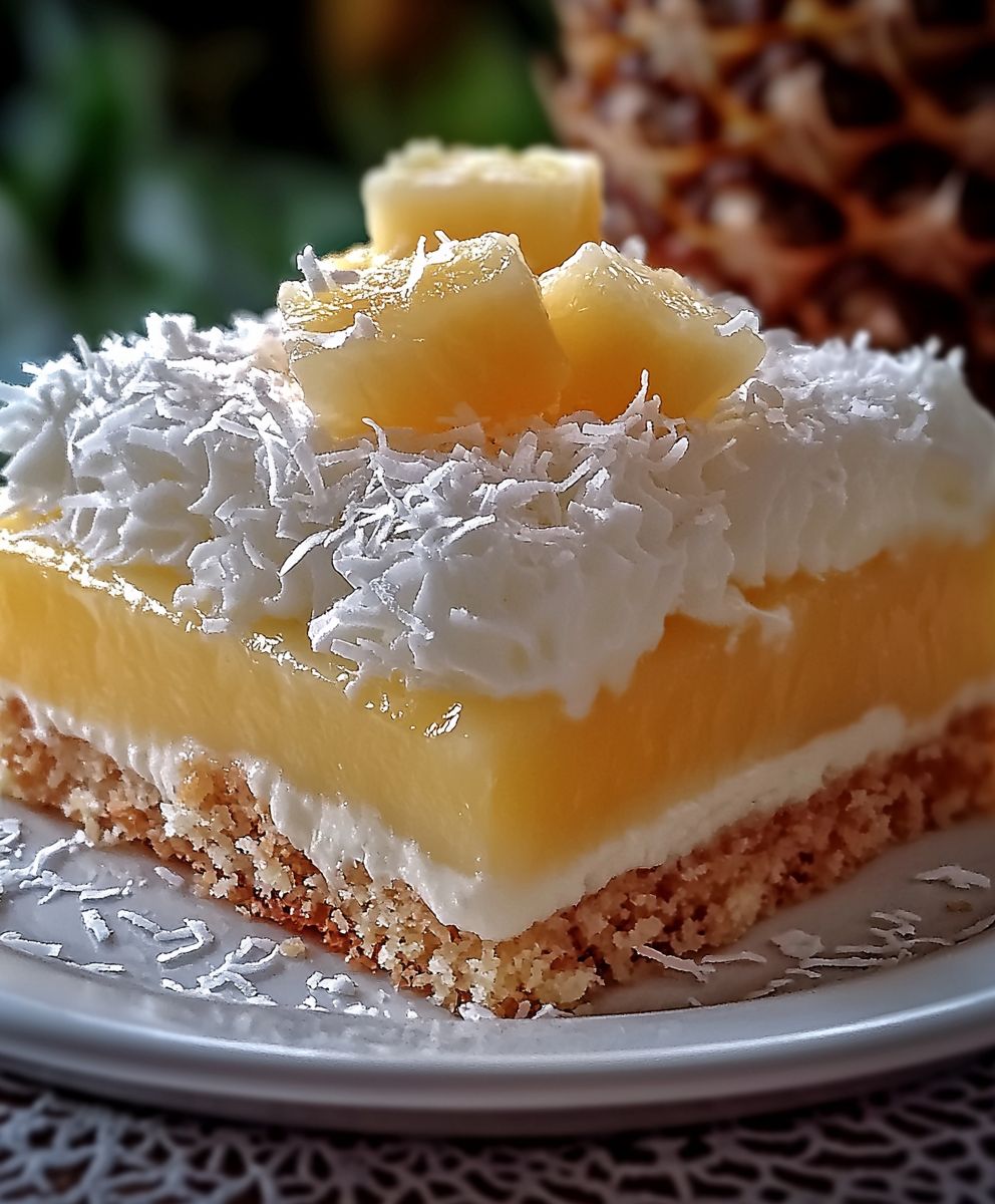 Gateau noix de coco ananas