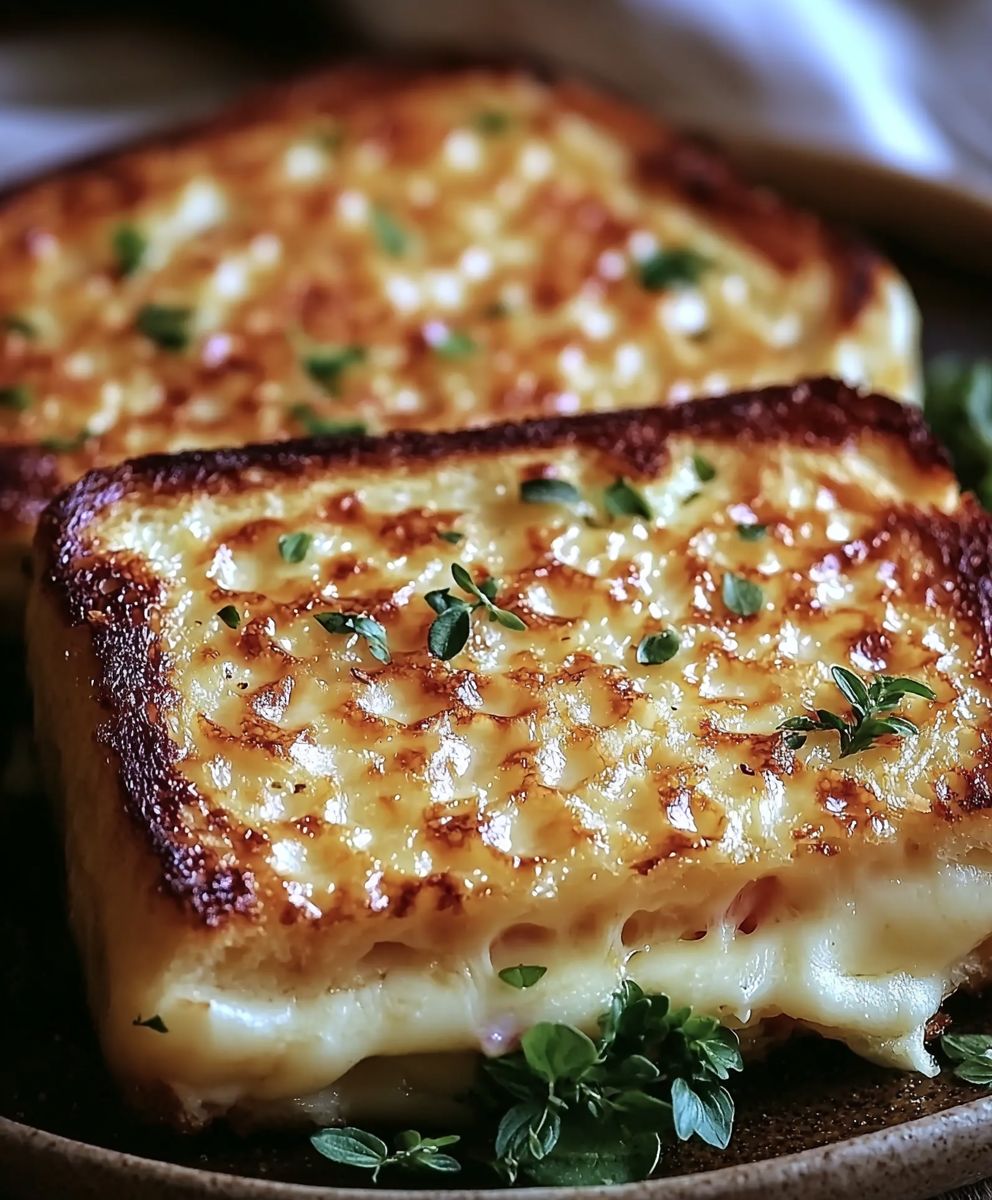 Croque monsieur maison gratiné