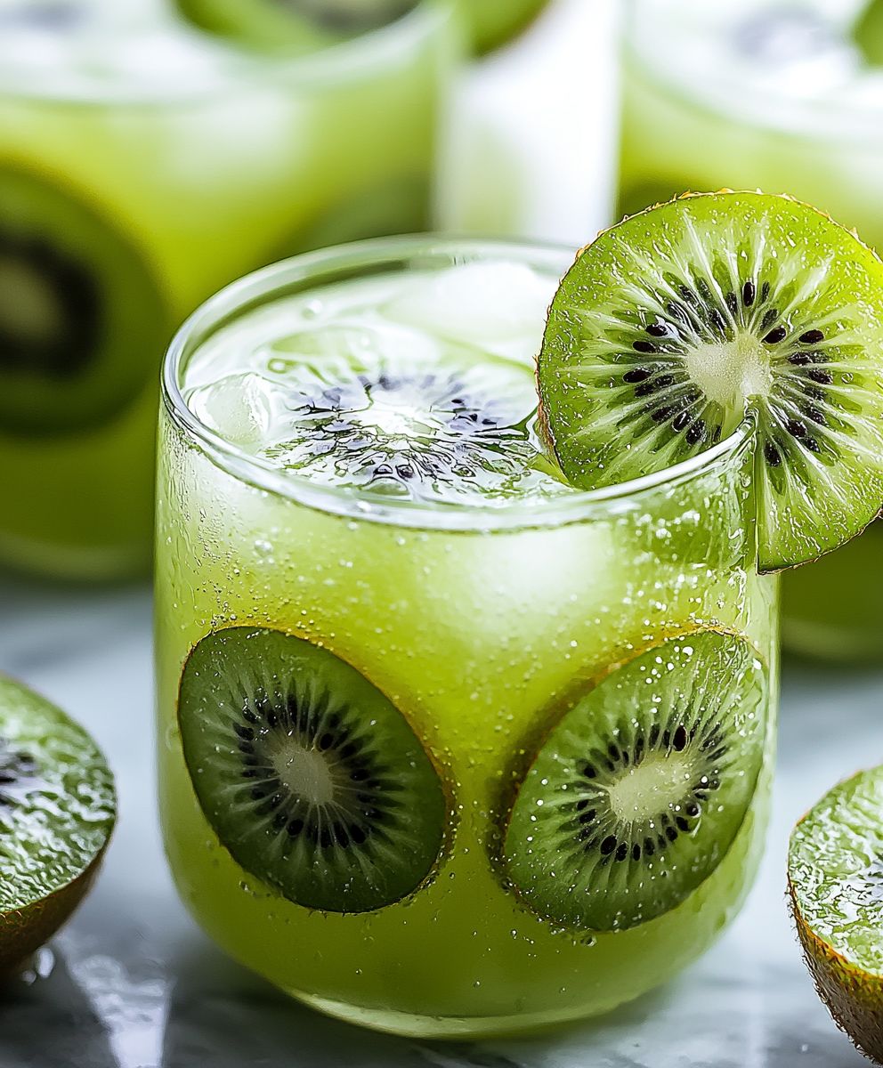 Kiwi lime boisson pétillante