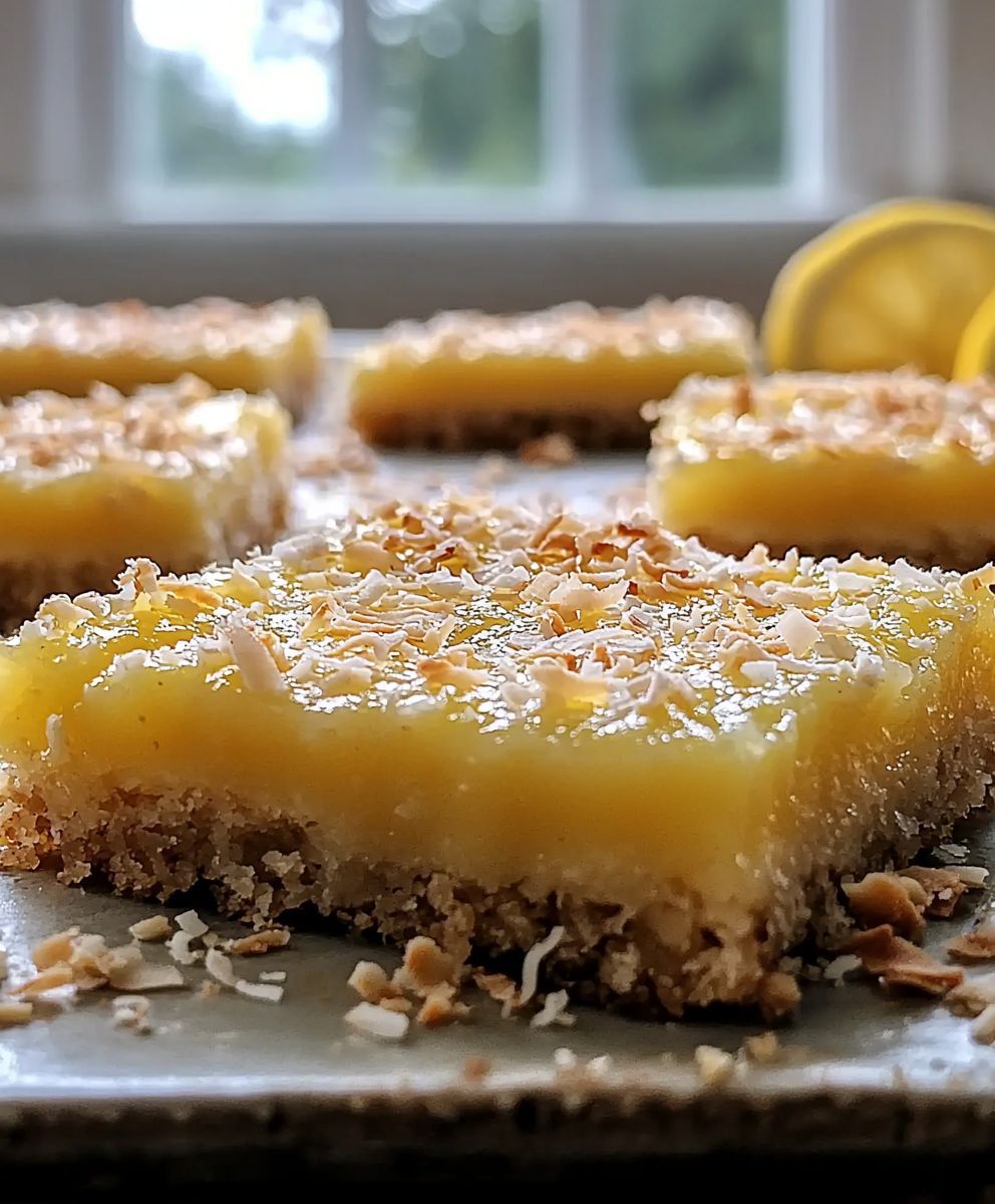 Carrés citron coco