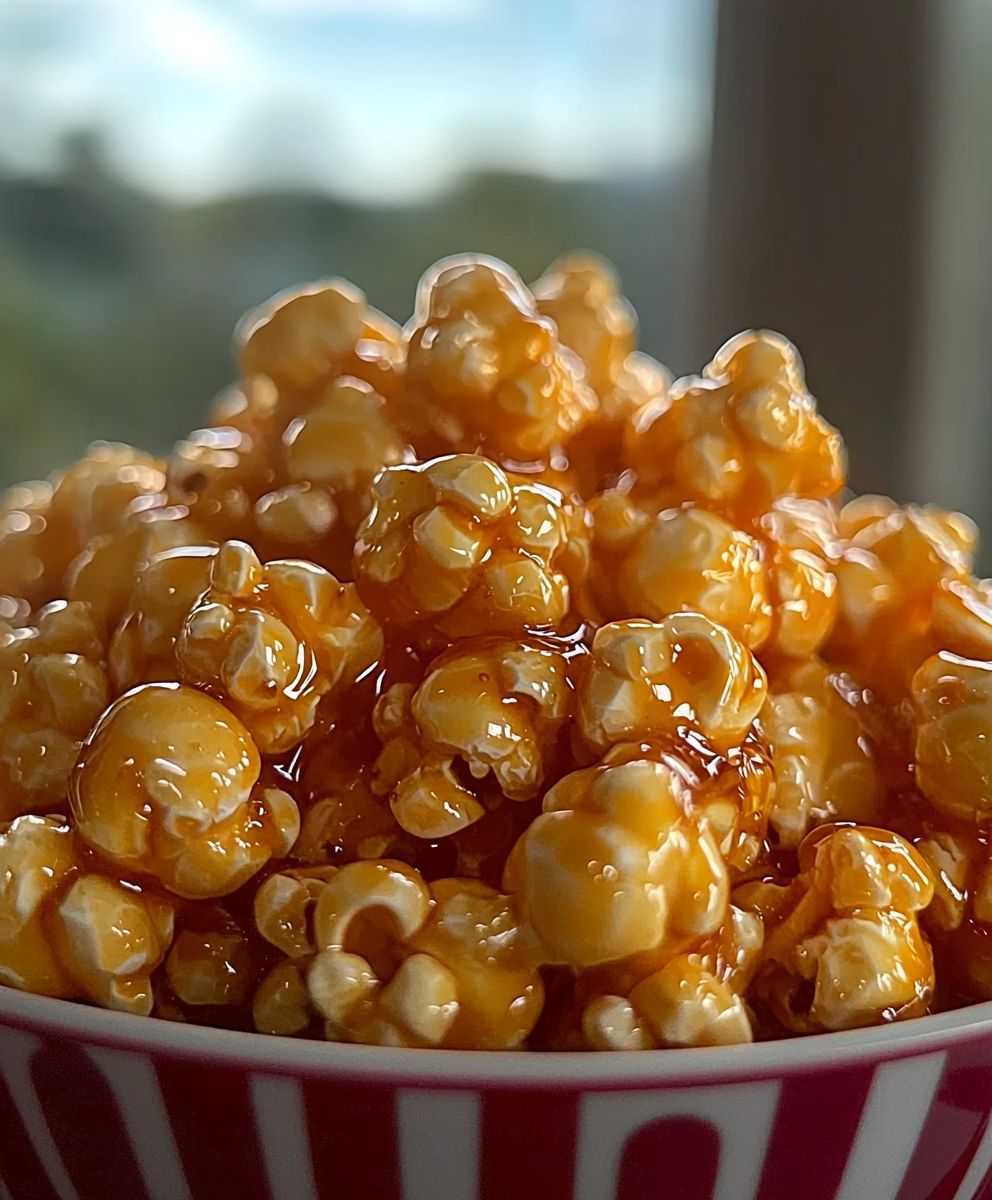 Popcorn au miel glacé