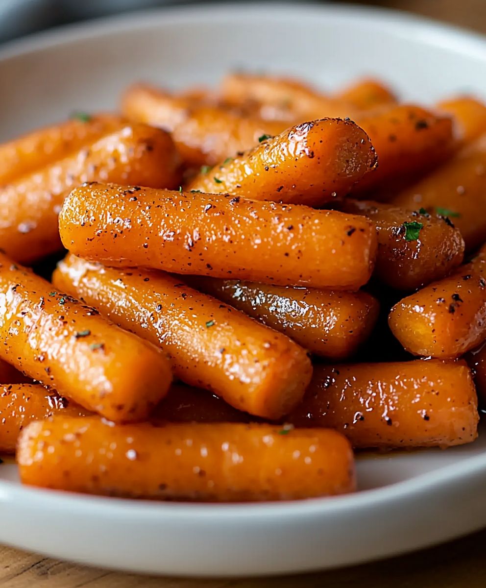 Carottes glacées au miel