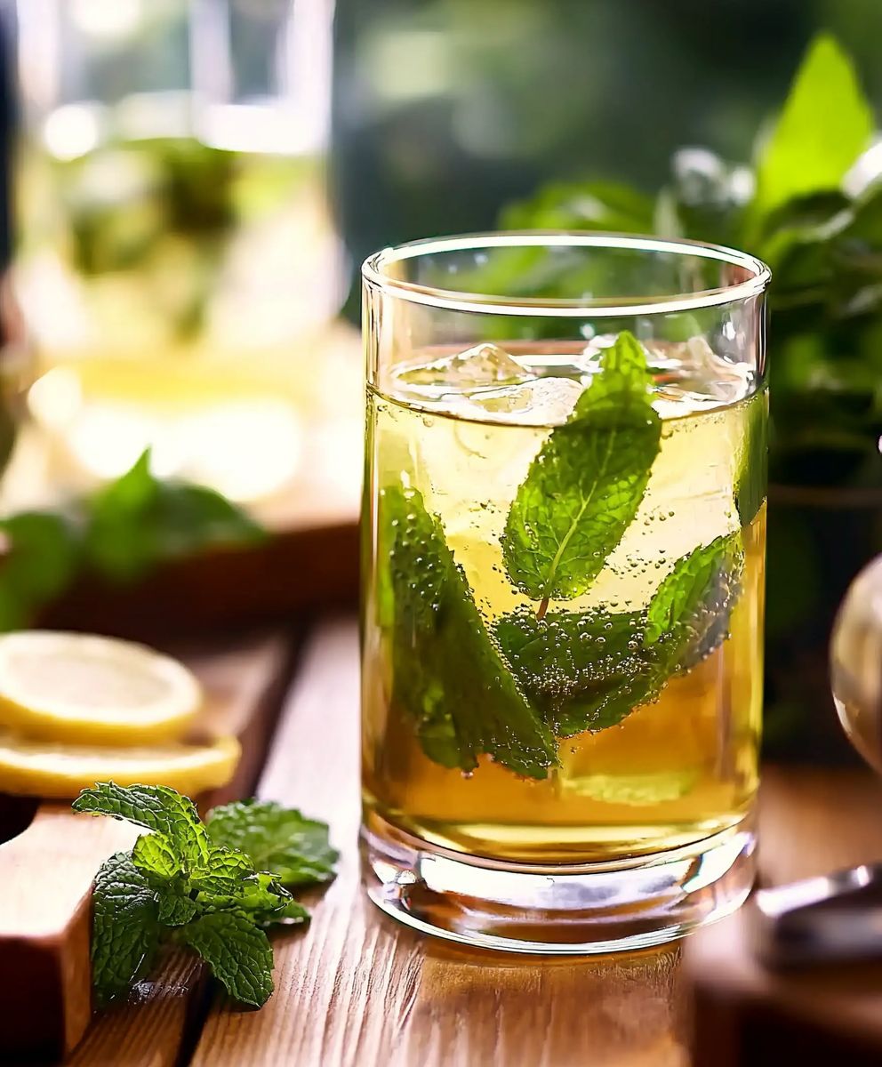 Vin de menthe maison