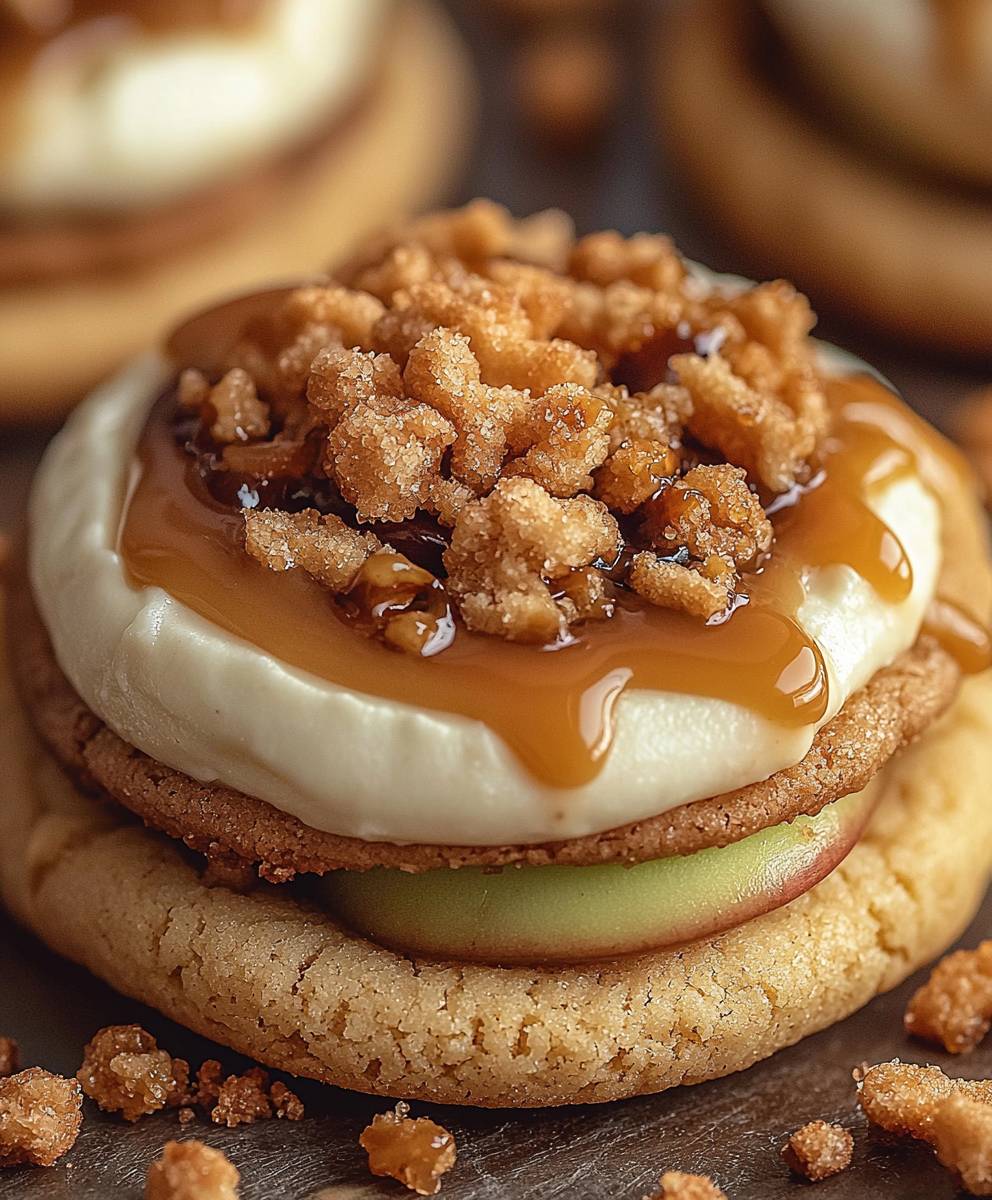 Biscuits pommes caramel Crumbl