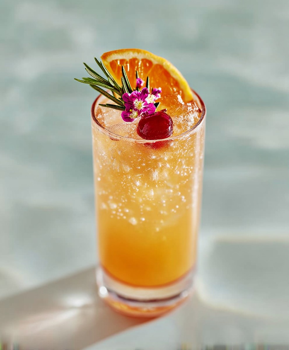 Negroni colada cocktail