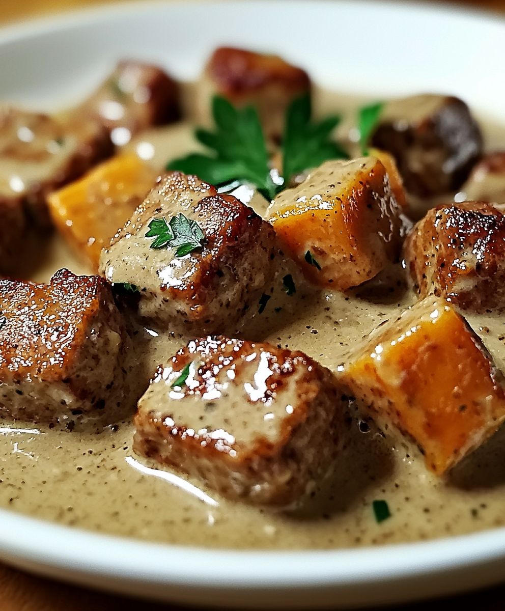 Sauté de porc crème moutarde