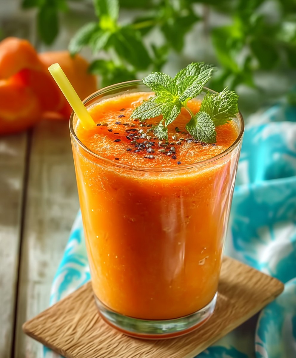 Smoothie melon pommes