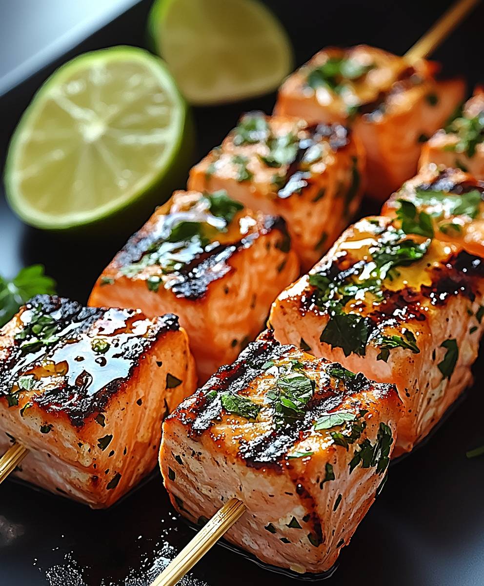 Brochettes Saumon Grillé Marinade Coriandre : La Recette Facile et Savoureuse