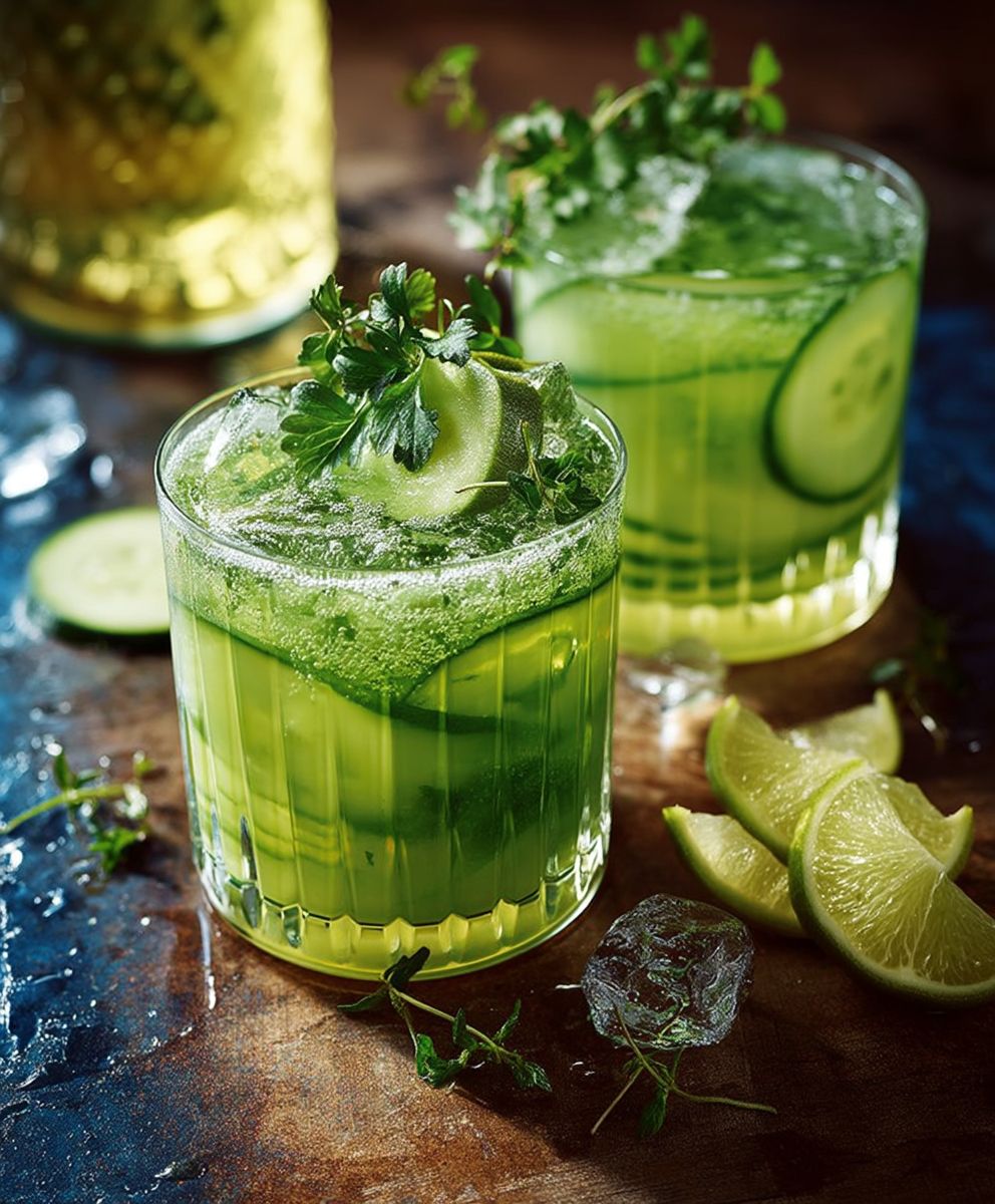 Cocktail gin concombre