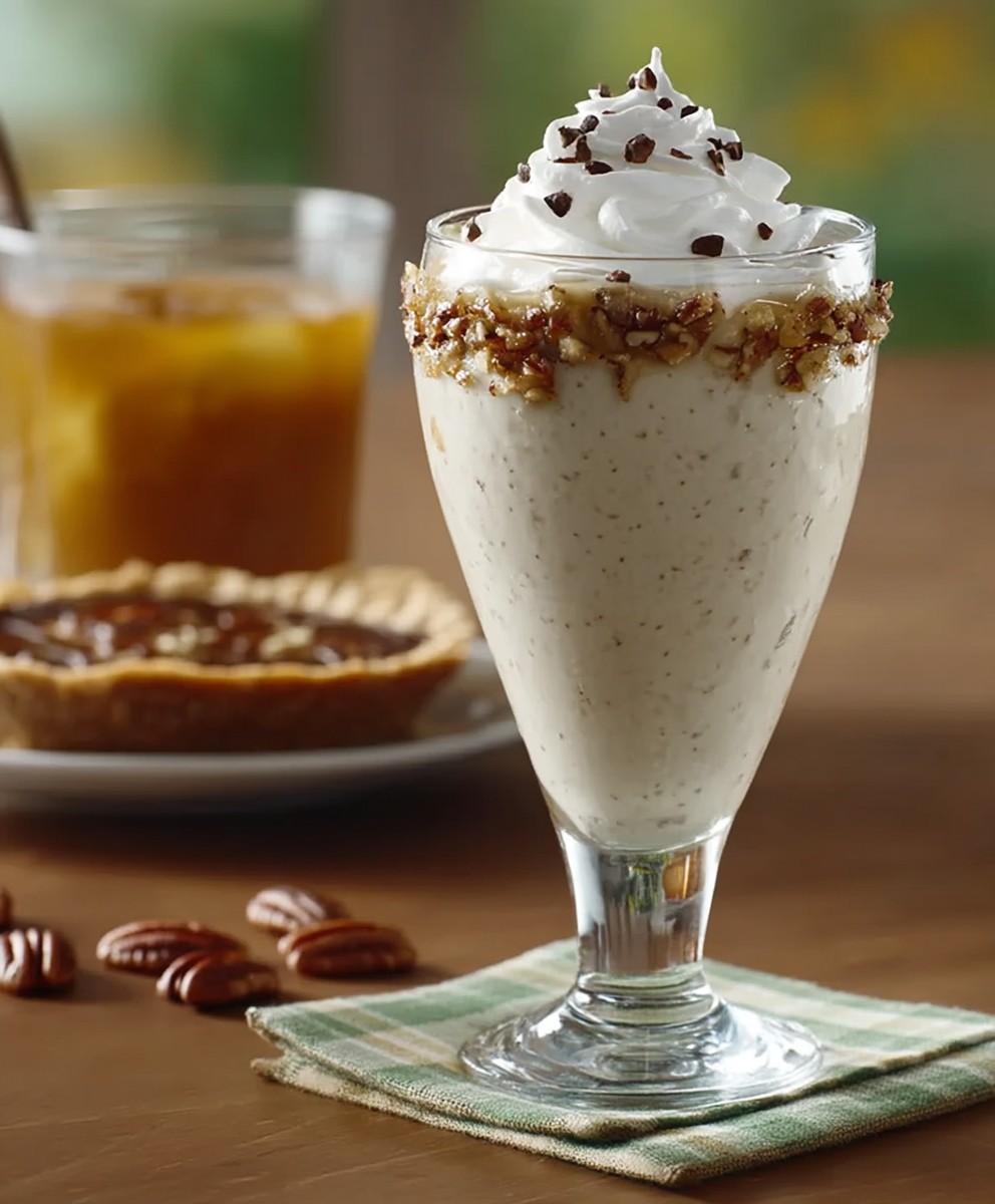 Milkshake tarte bourbon noix de pécan