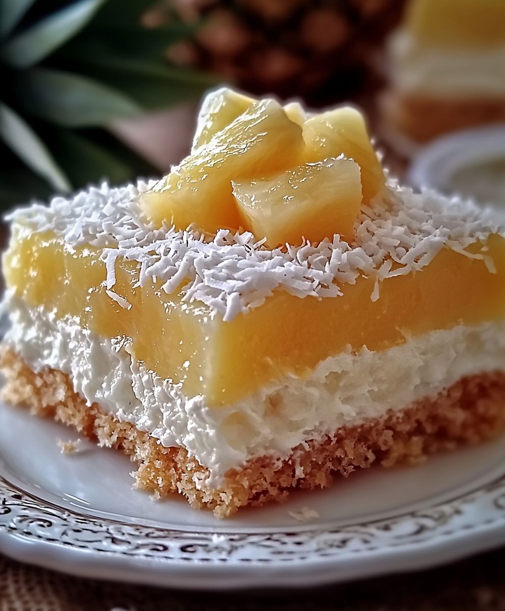 Gateau noix de coco ananas