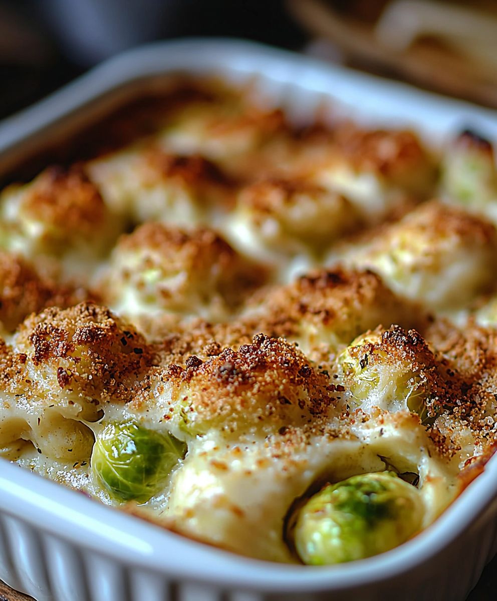 Gratin choux de Bruxelles