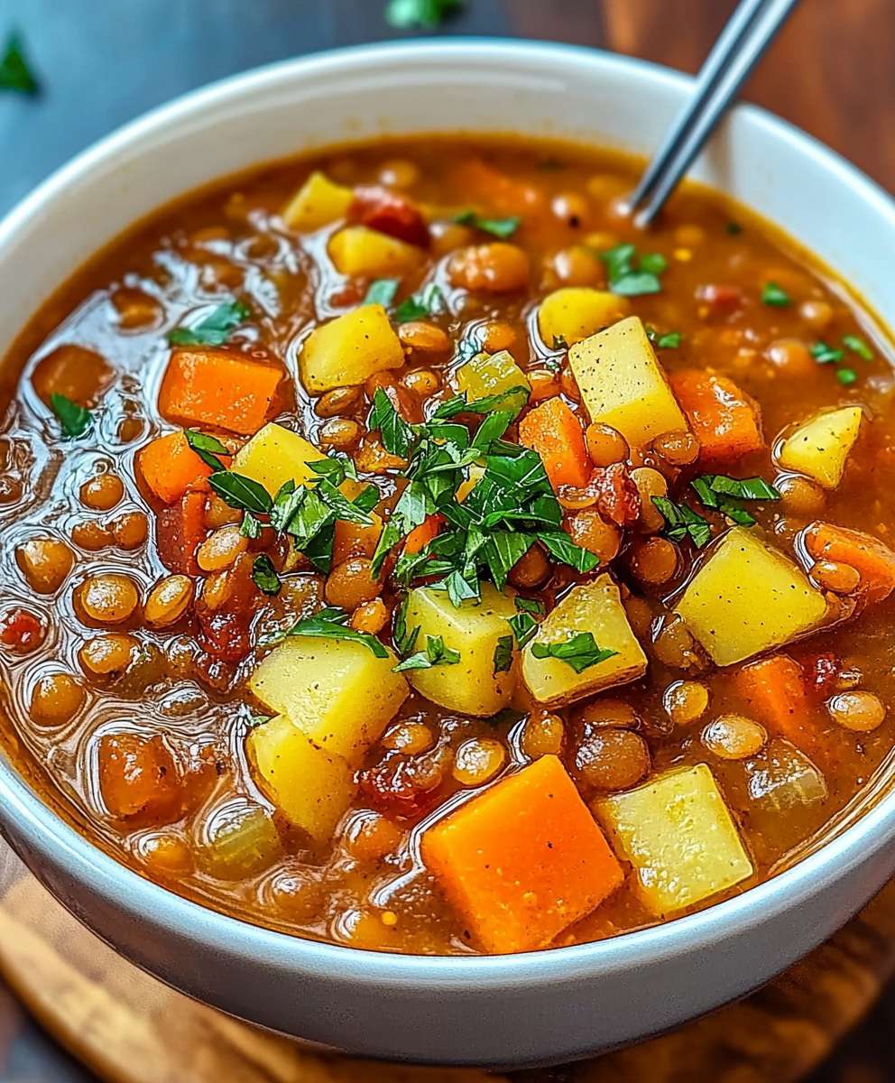 Soupe lentilles légumes