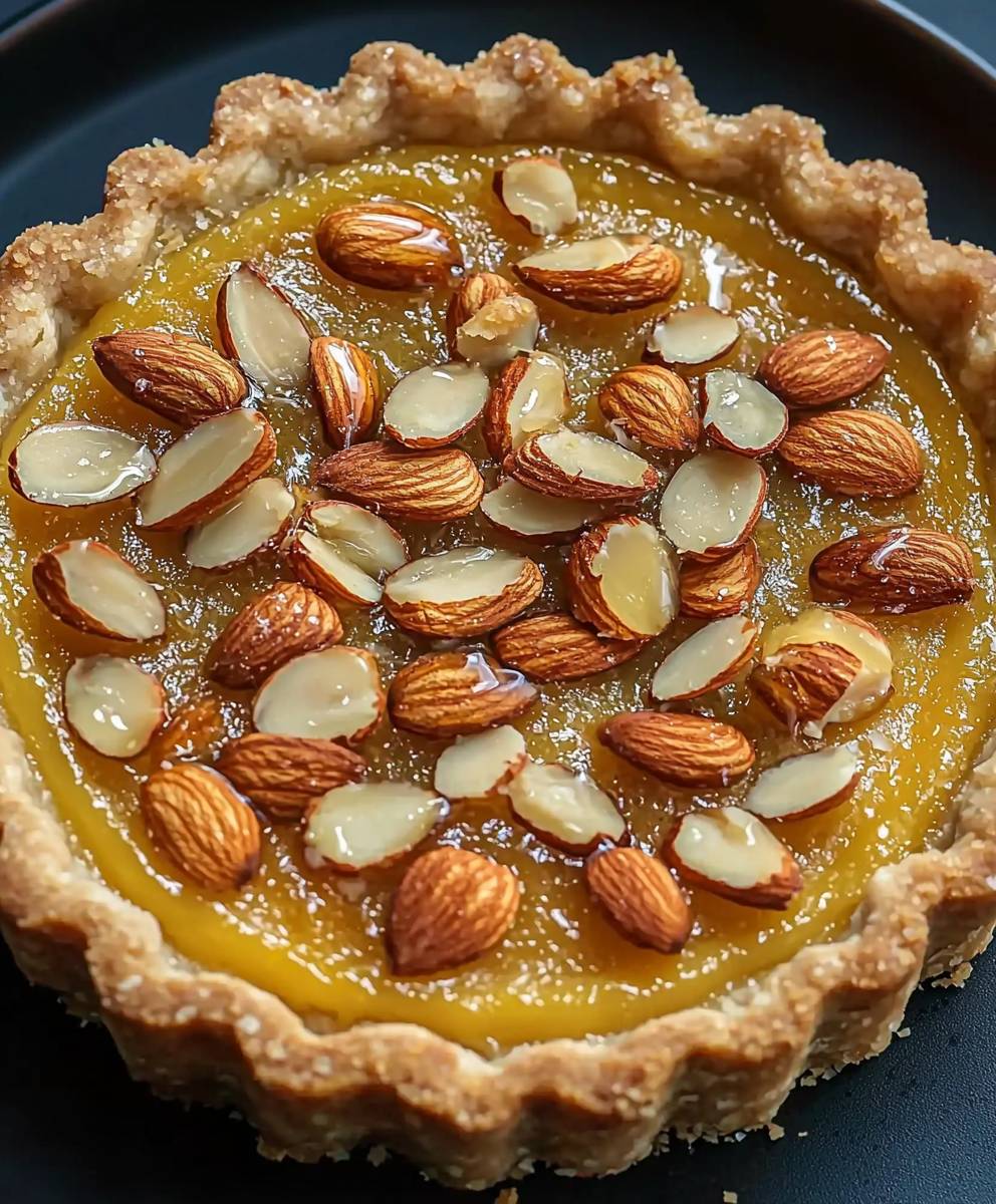Tarte amande miel
