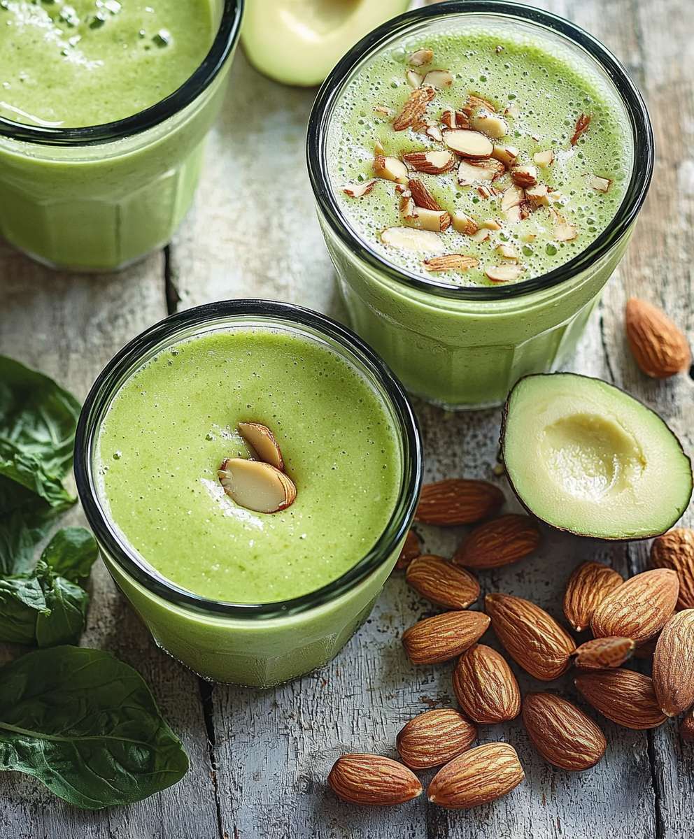 Smoothie vert à l'amande