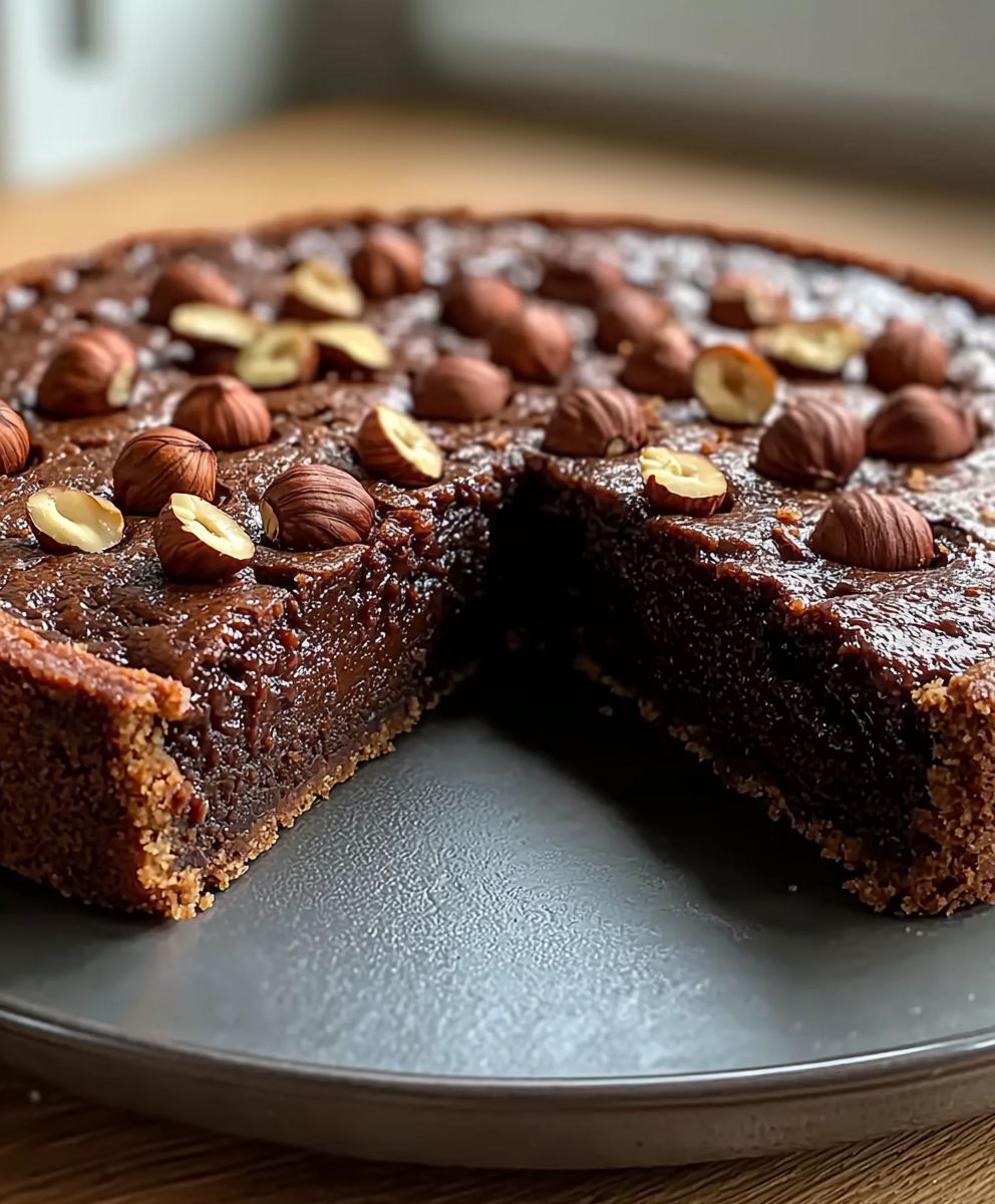 Tarte chocolat noisettes