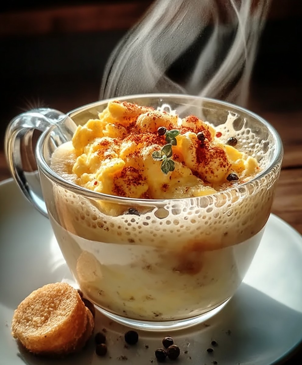 Oeufs brouillés micro-ondes tasse