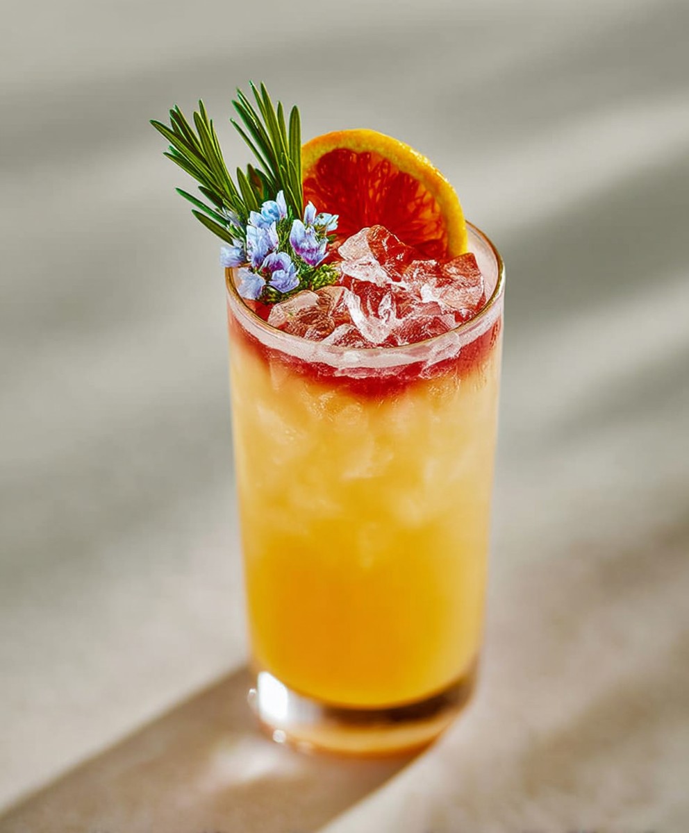 Negroni colada cocktail