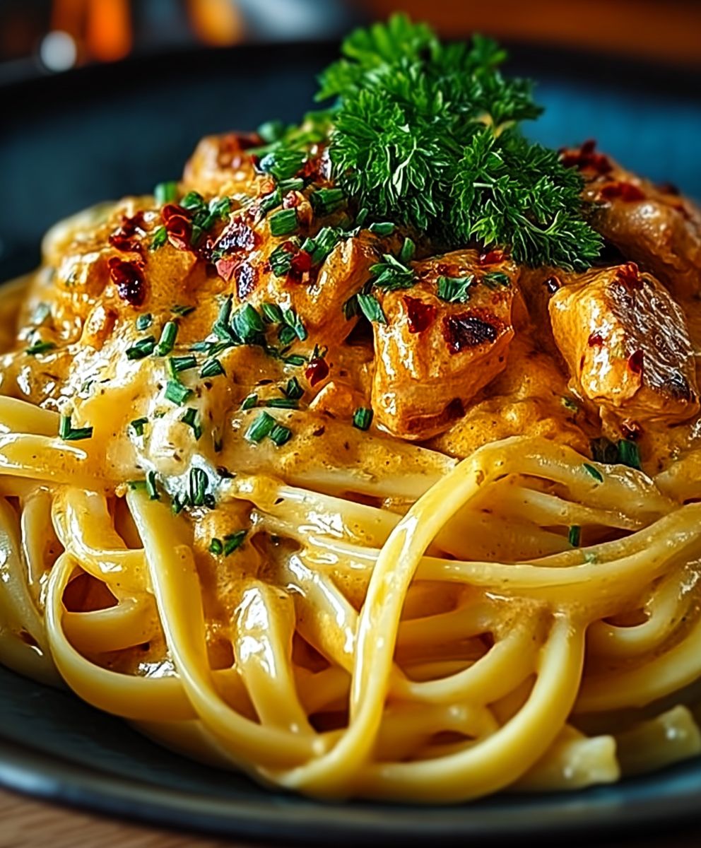 Linguine poulet beurre cowboy