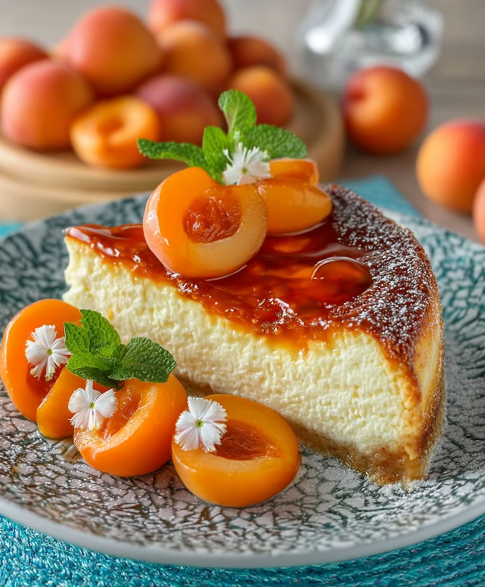 Flan aux abricots