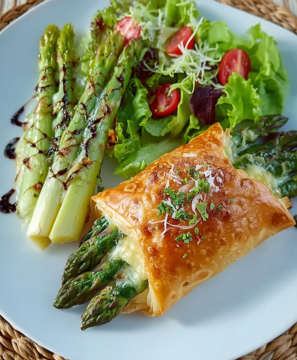 Asperges saumon feuilleté