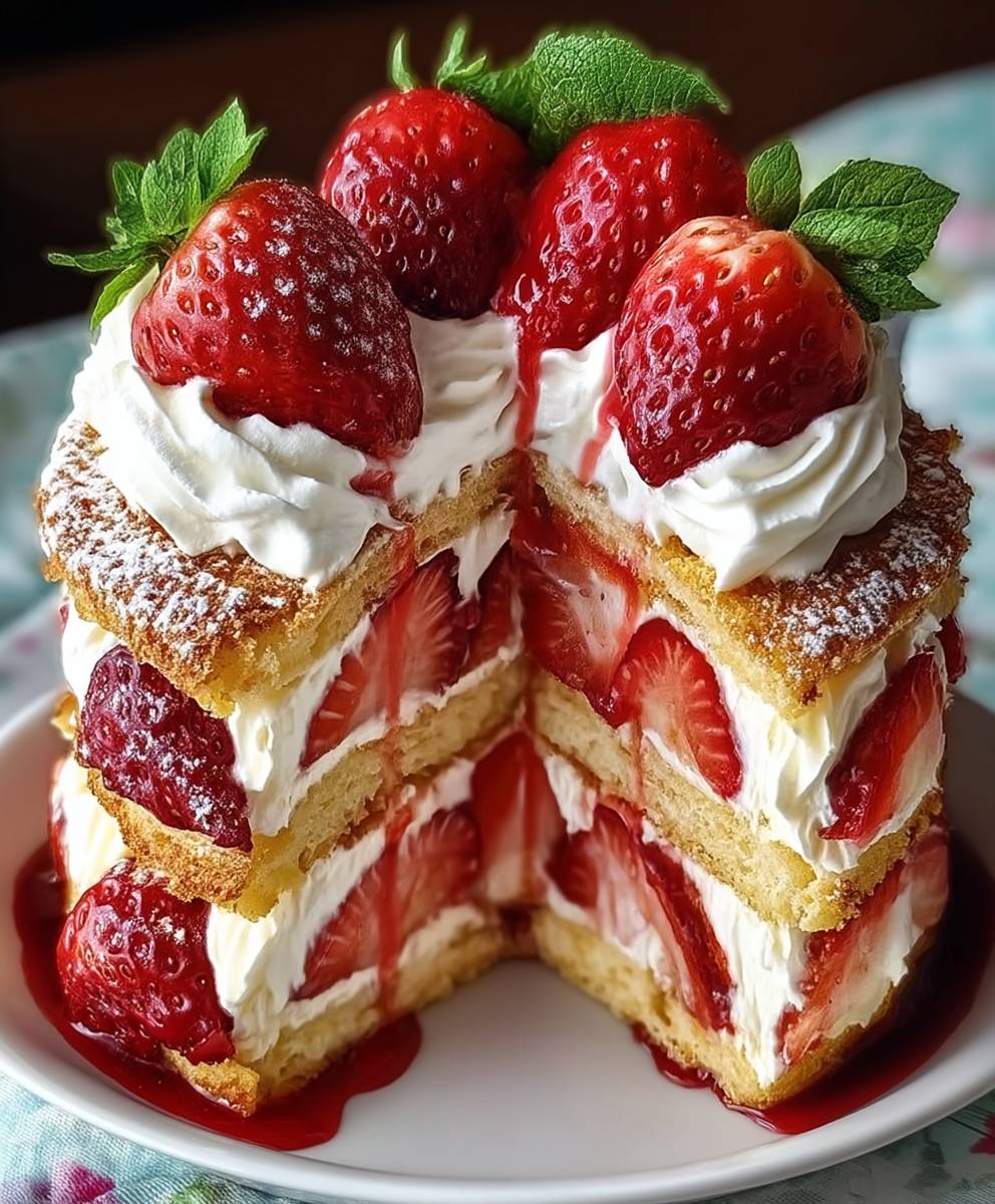 Shortcake aux fraises