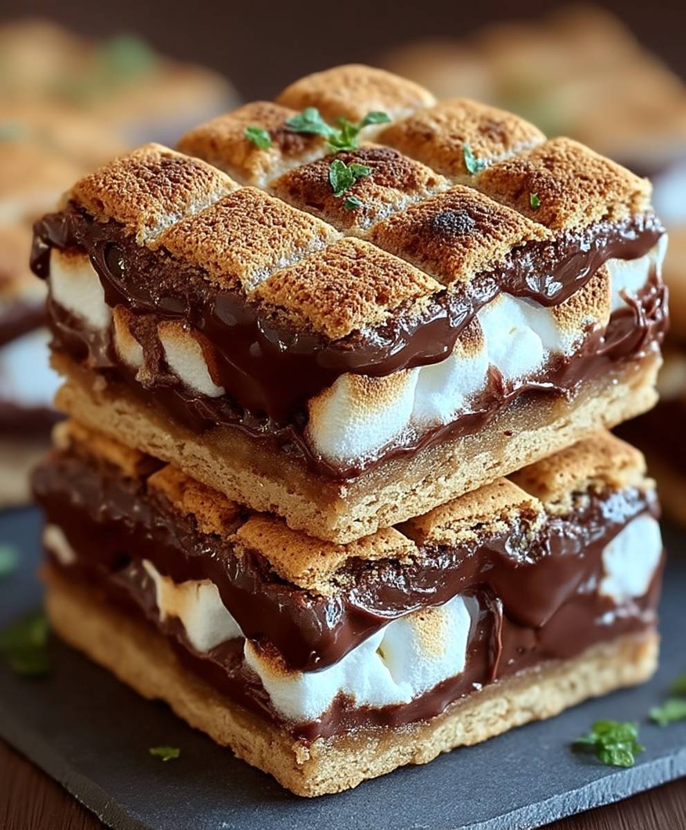 Barres Smores Chocolat Fondant