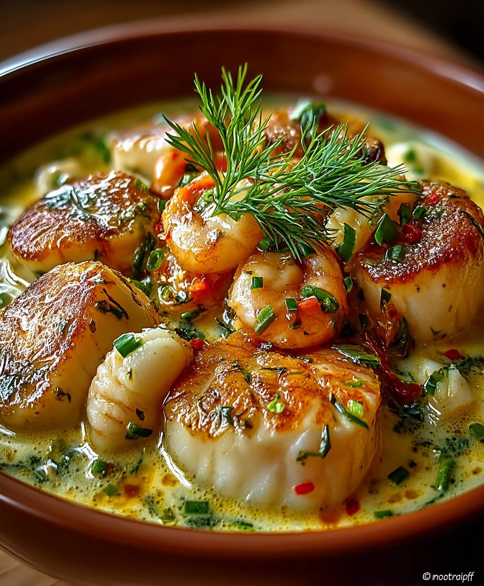 Blanquette poissons exotique