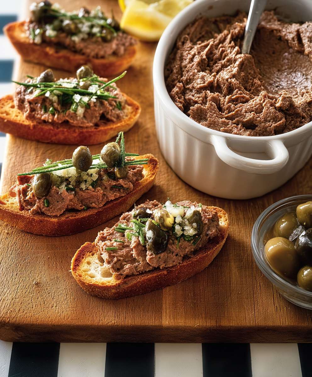 Pâté de foie de poulet crostini