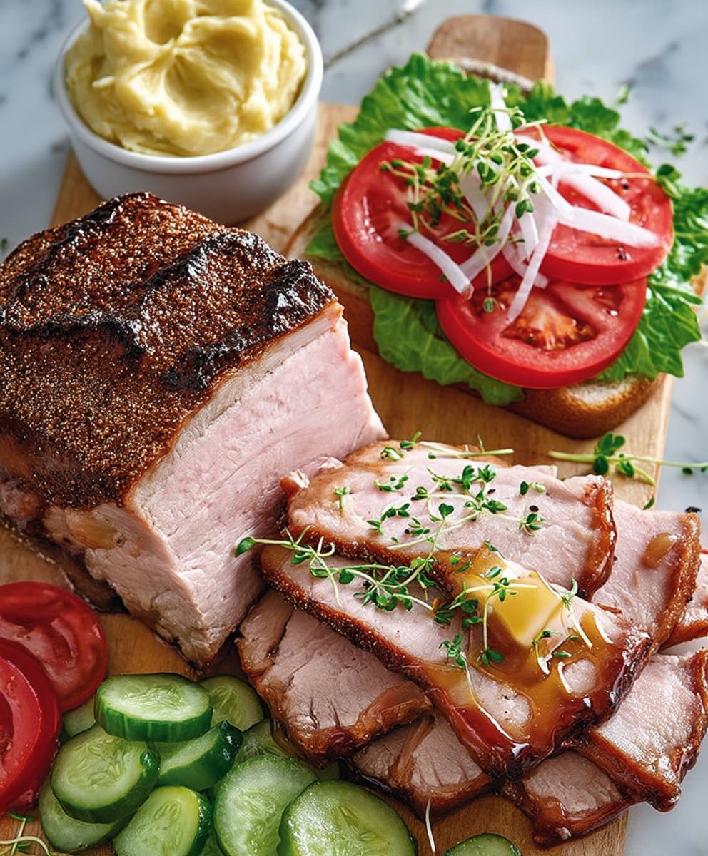 Roti de porc sous vide érable