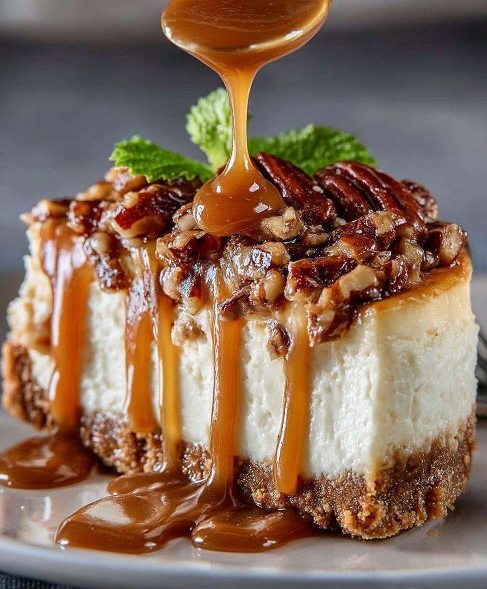Cheesecake noix de pécan caramel