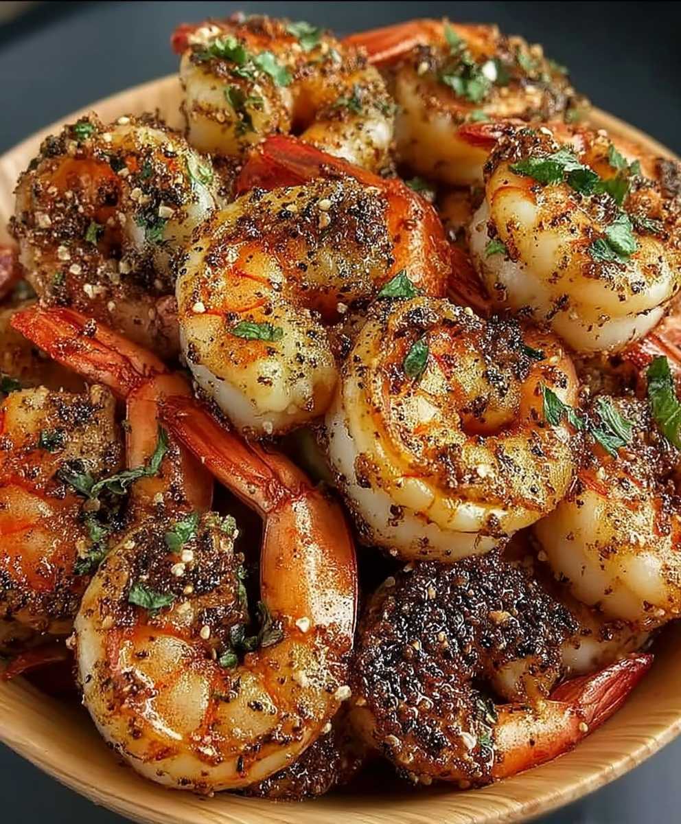 Crevettes épicées au four