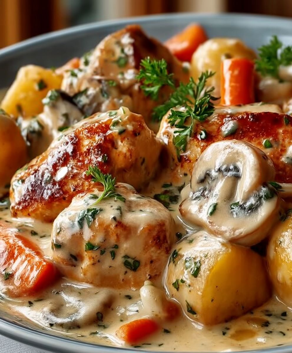 Blanquette poulet crémeuse sans vin