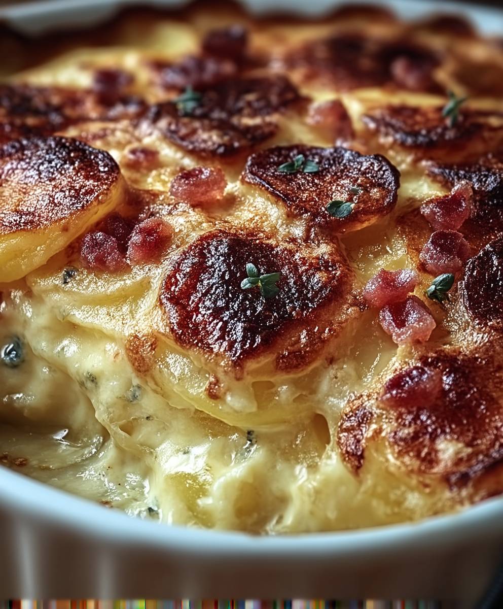 Gratin jurassien morbier fondant