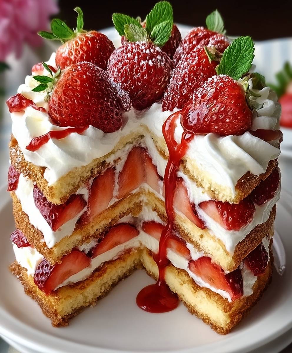 Shortcake aux fraises