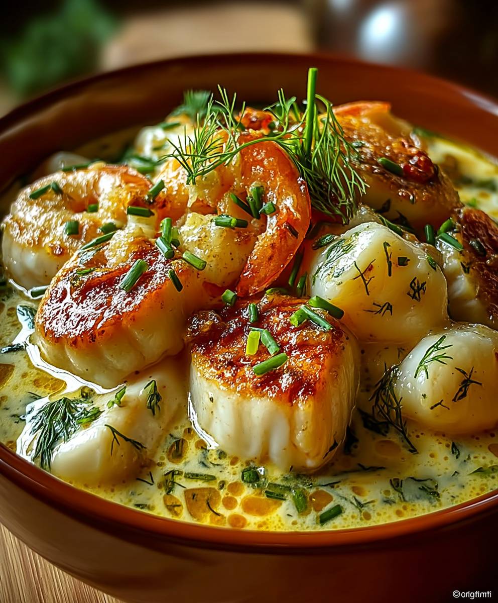 Blanquette poissons exotique