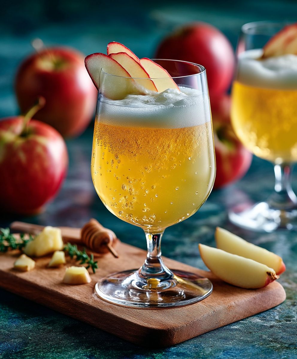 Mocktail pomme gingembre