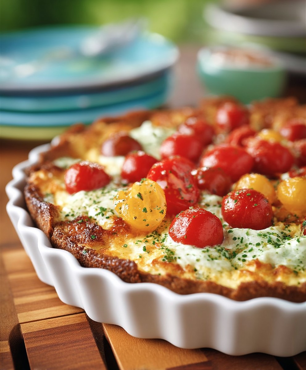 Quiche pain tomates cerises