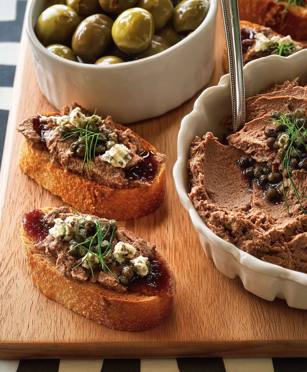Pâté de foie de poulet crostini