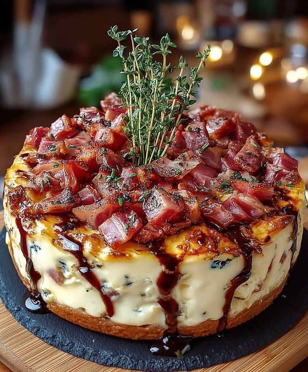 Cake camembert lardons moelleux