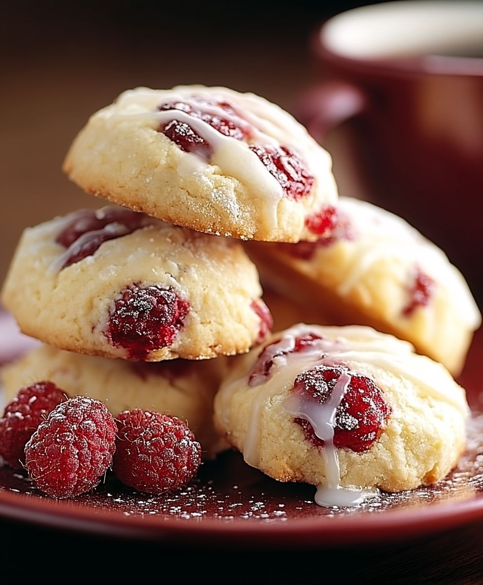 Biscuits framboise citron