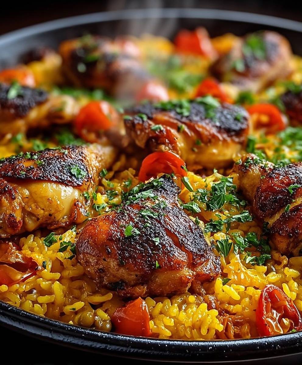 Paella au Poulet classique