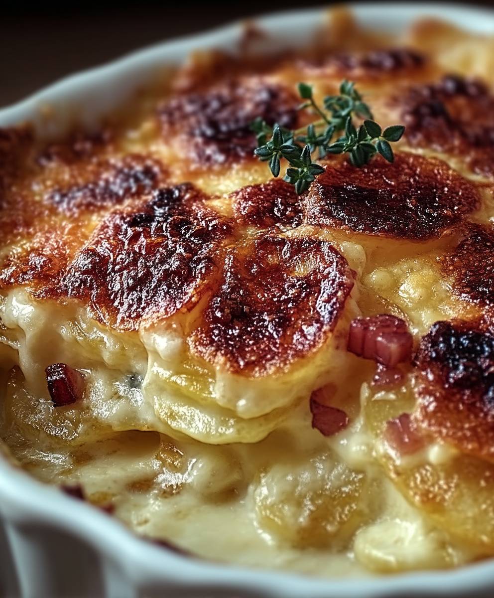 Gratin jurassien morbier fondant
