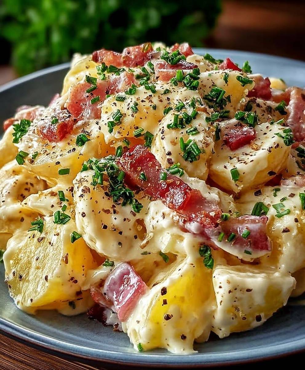 Carbonara pommes de terre crémeuse