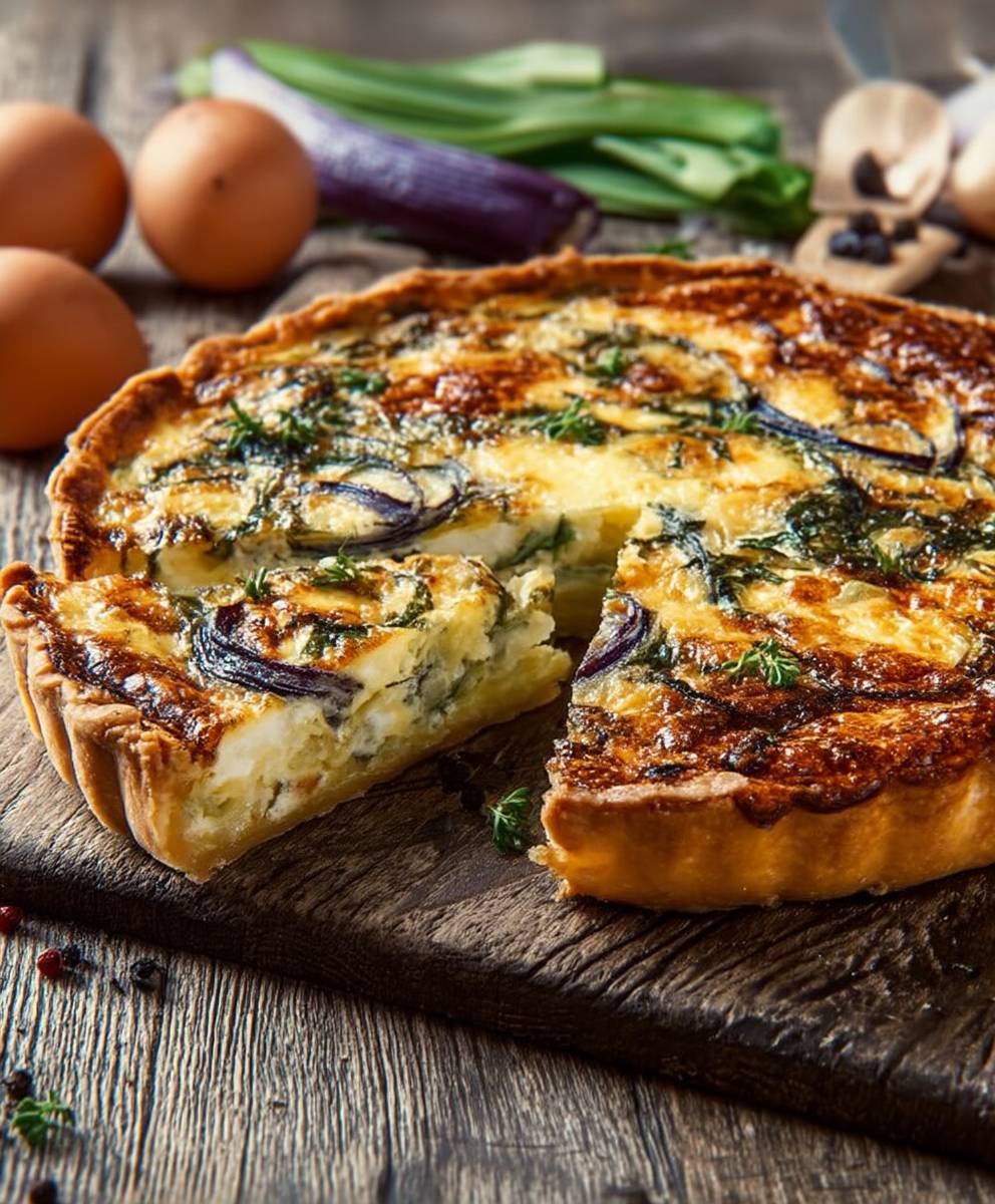 Quiche aux poireaux facile