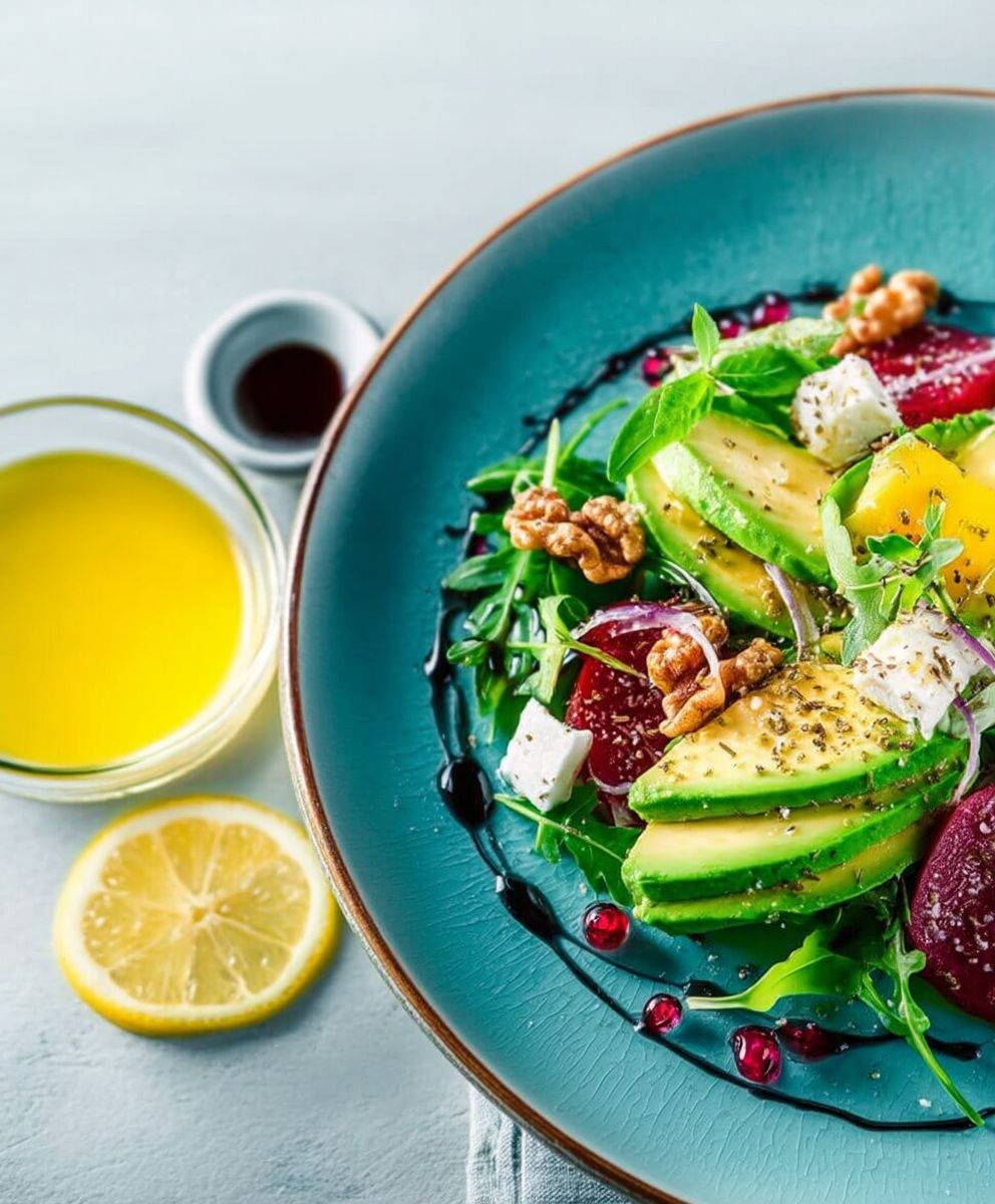 Salade avocat noix