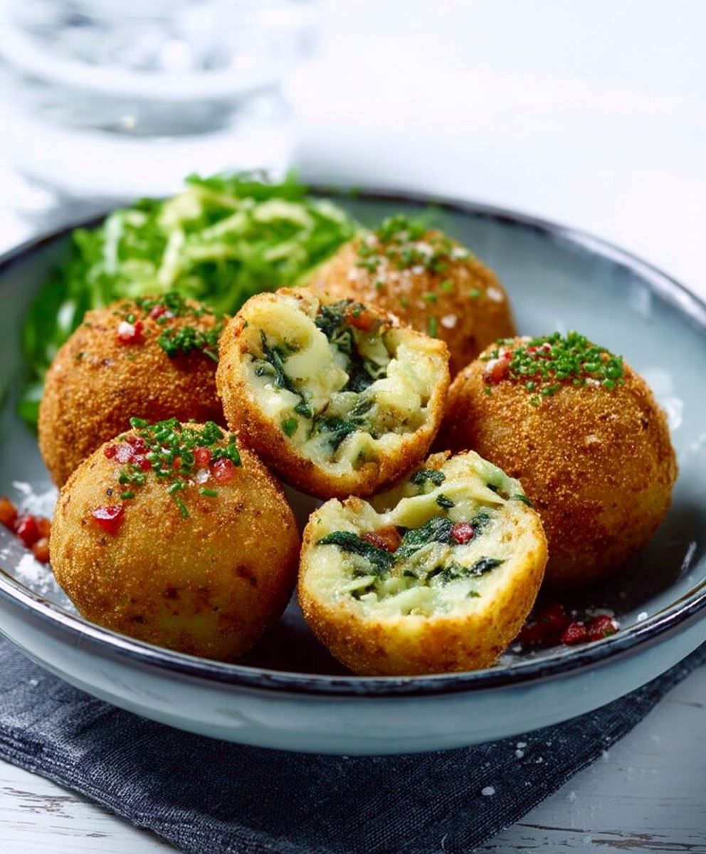 Boulettes de riz aux épinards