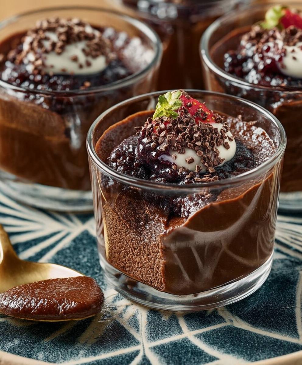 Crèmes au chocolat maison