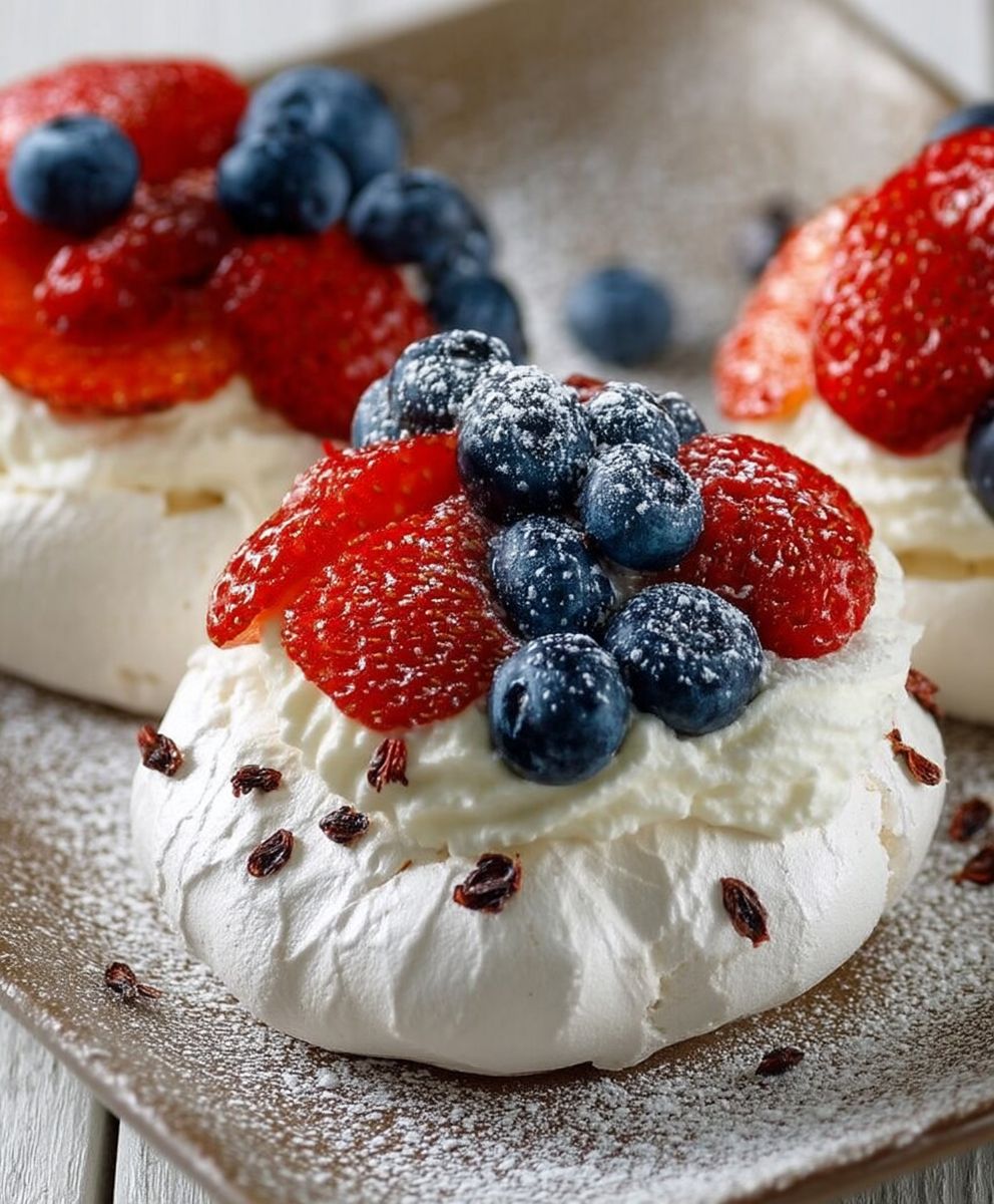 Pavlova fruits rouges